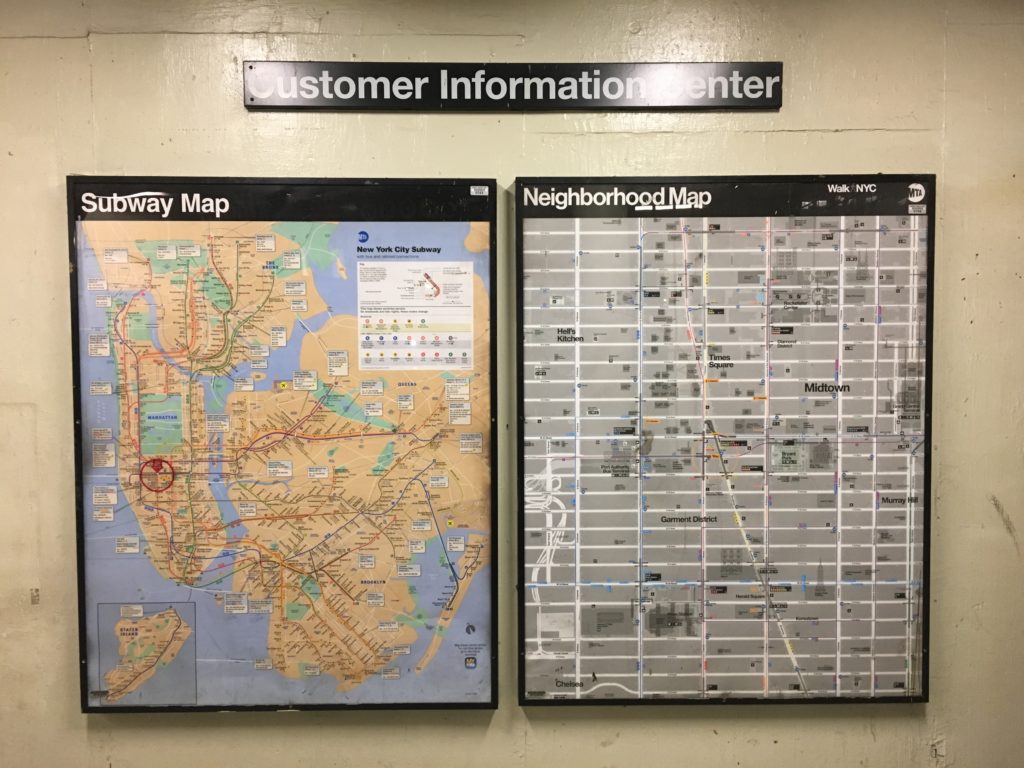 Maps-at-Subway-entrance-exit