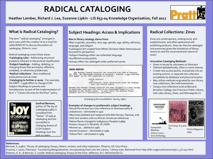 radical cataloging poster