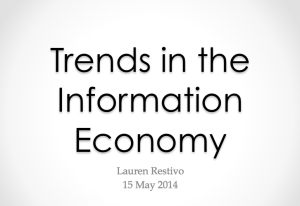 Trends in the Information Economy