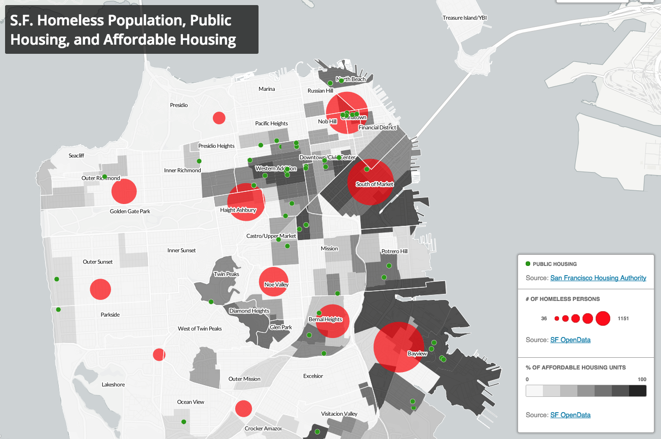 Mapping homelessness and affordable housing in San Francisco