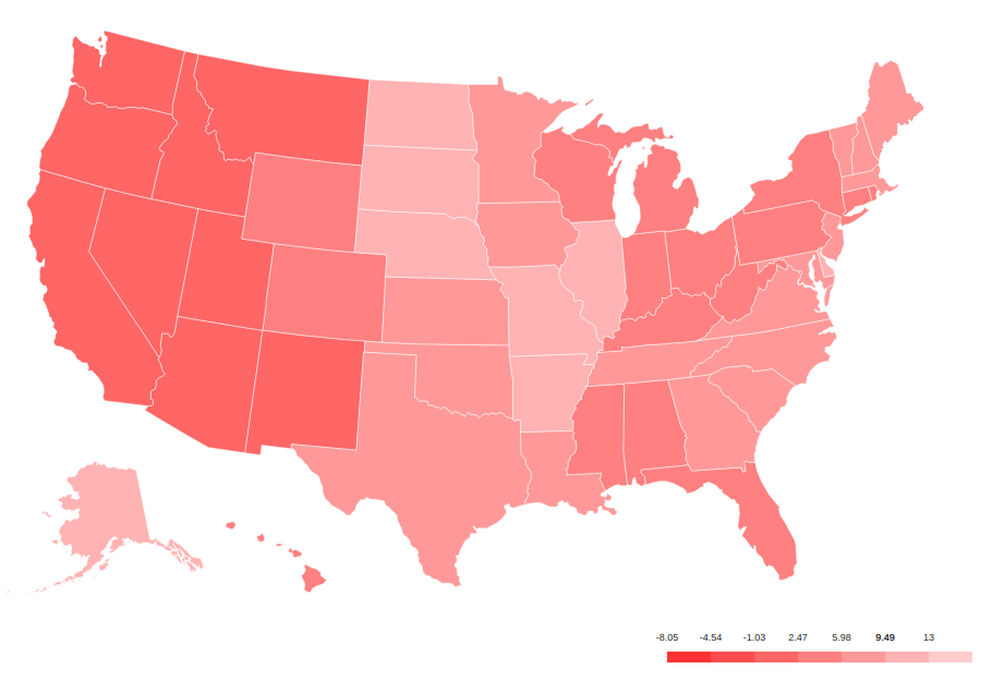 choropleth map