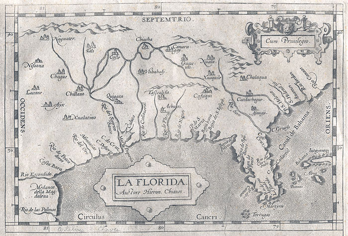 One of the earliest maps of Florida.