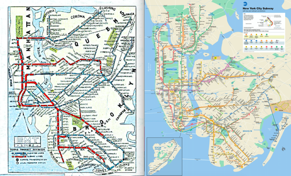 Visualizing Nyc Transit A History Of Nyc Subway Maps Student Work