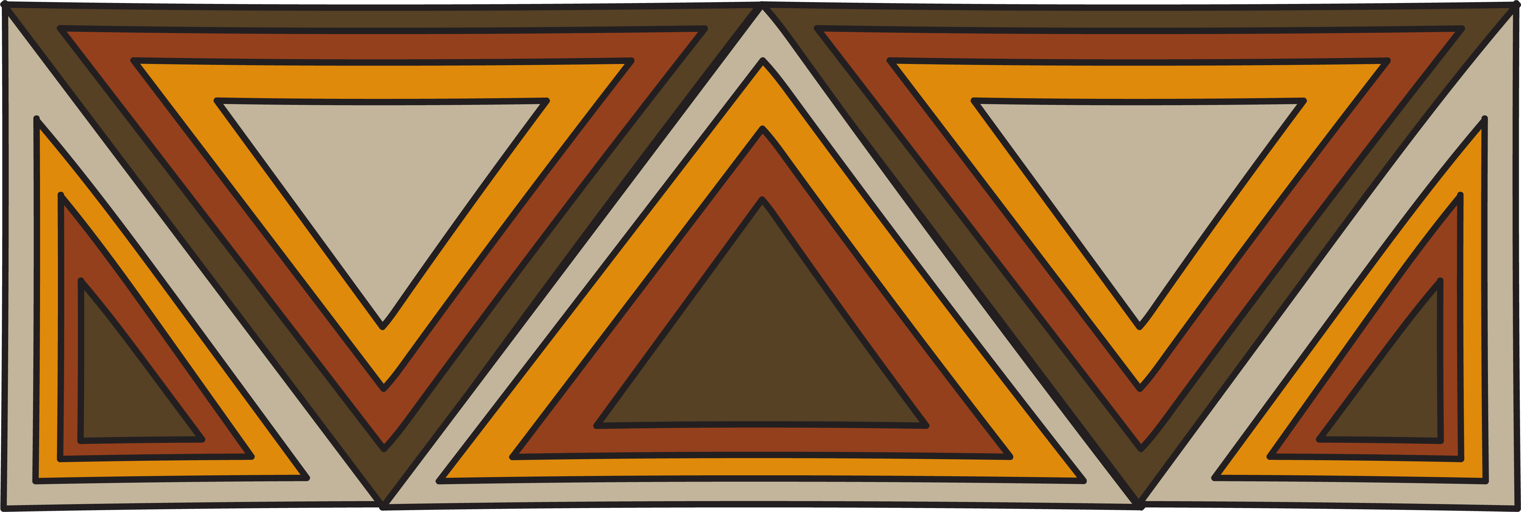 Orange and brown triangle pattern