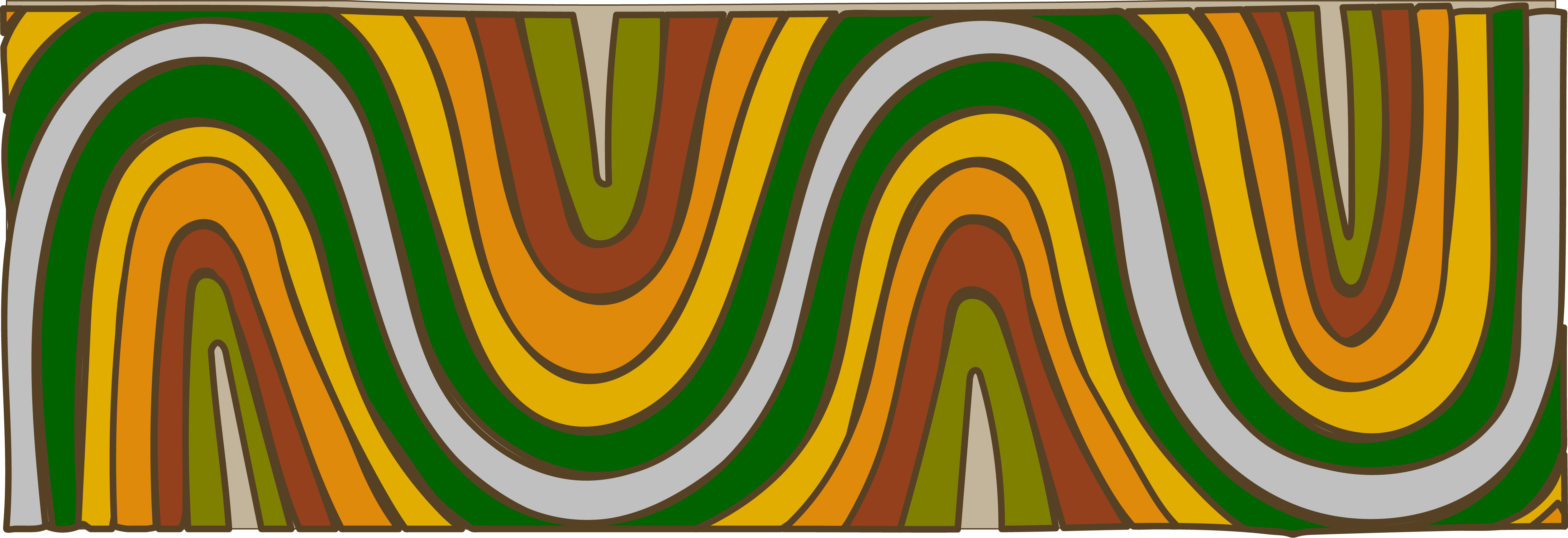 green and brown swirly line pattern