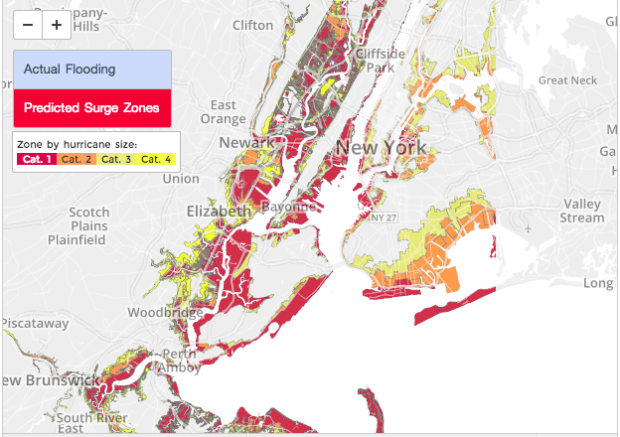 NYC Subway Lines At Risk Of Inundation – Information Visualization