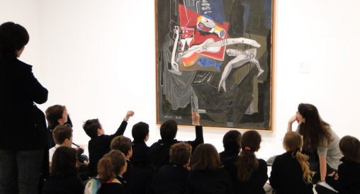 Visitors at the Museo Reina Sofia