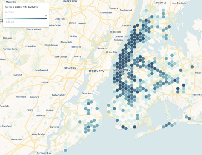 NYC wifi hotspot locations visualization and analyzation | Student Work