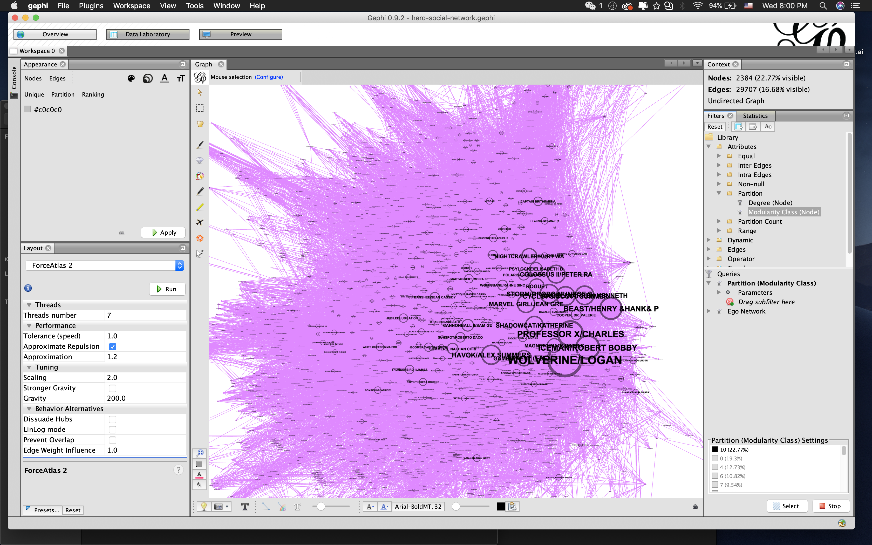 Connection Visualiser most-connections – Information Visualization